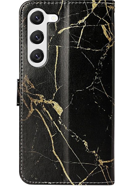 Samsung Galaxy S24 Manyetik Kart Yuvaları Tutucu Mermer Desen Için Flip Case (Yurt Dışından) fırsatları