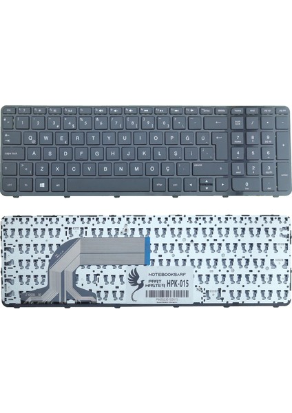 Hp 15-R010ST, 15-R119NT, 15-R111NT Klavye (Siyah)