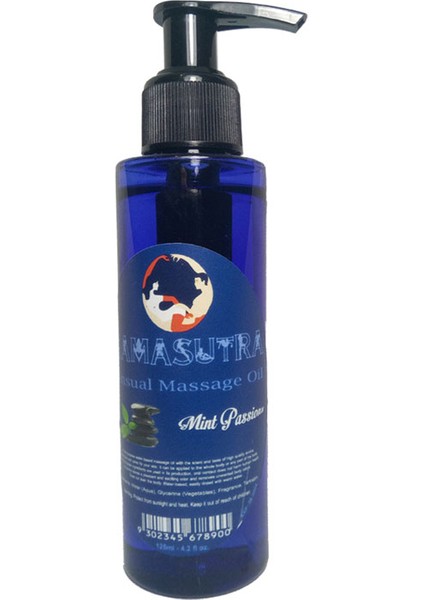 Big Size Sensual Pleasure Mint Massage Oil  - Kamasutra Aromatik Naneli Er0tık Masaj Yağı 125 Ml