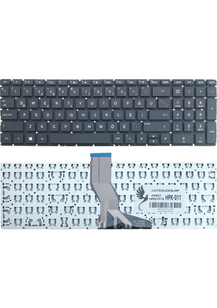 Hp 15-BS012NT (2BT18EA), 15-BS017NT (2CL26EA) Klavye (Siyah)