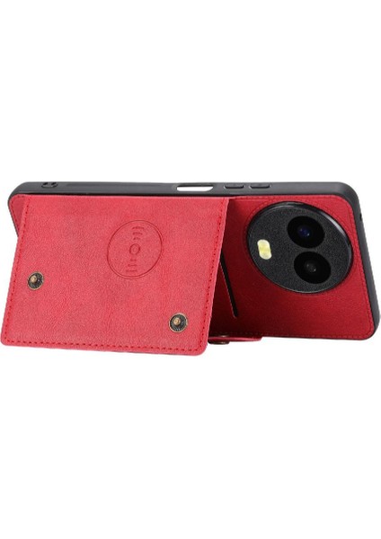 Realme 11 Kickstand Kart Tutucu Buit Için Cüzdan Durumda Demir Darbeye Dayanıklı (Yurt Dışından) fiyatları