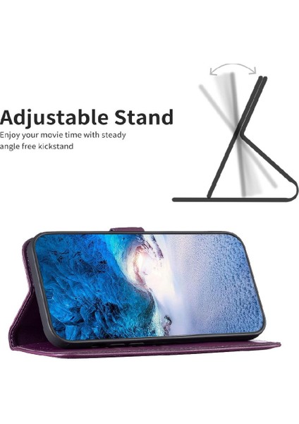 Realme C63 Cüzdan Deri Çanta Iş Çok Renkli Yuvası Için Flip Case (Yurt Dışından)