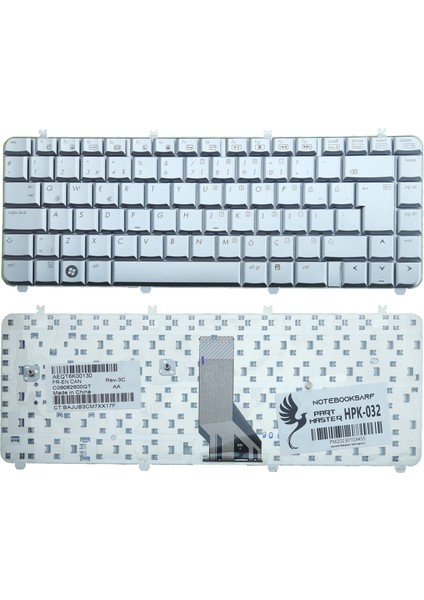 Hp Pavilion DV5-1250ET, DV5-1120ET Klavye (Gümüş)