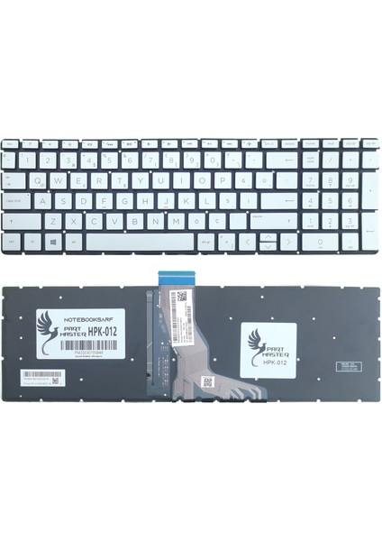 Hp 15S-FQ2044NT, 15S-FQ2048NT4 Klavye Işıklı (Gümüş)