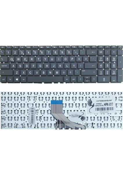 Hp 250 G7 (10R39EA), 255 G7 (9HR33ES) Klavye (Siyah)