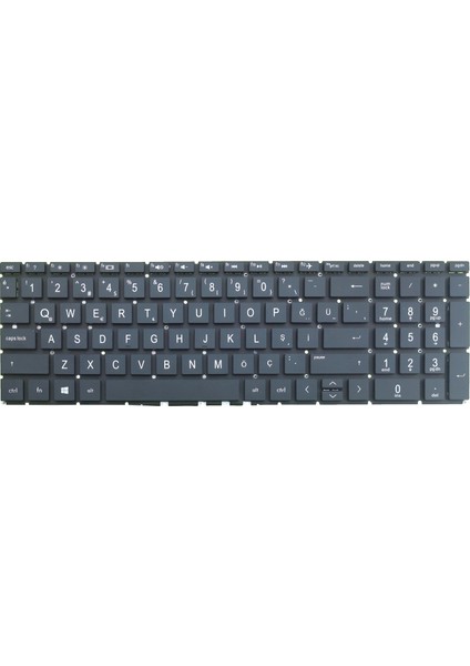 Hp 250 G7 (10R39EA), 255 G7 (9HR33ES) Klavye (Siyah)