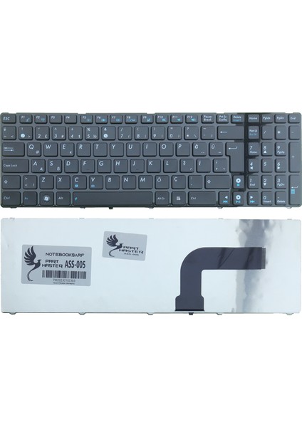 Asus N51, N52, N60, K73 Notebook Klavye (Siyah) V.1