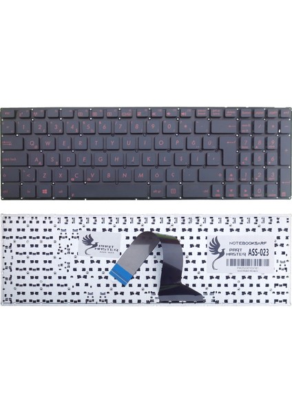 Asus 0KNB0-612BTU00, 0KNB0-612BRU00 Klavye (Kırmızı Tuş)