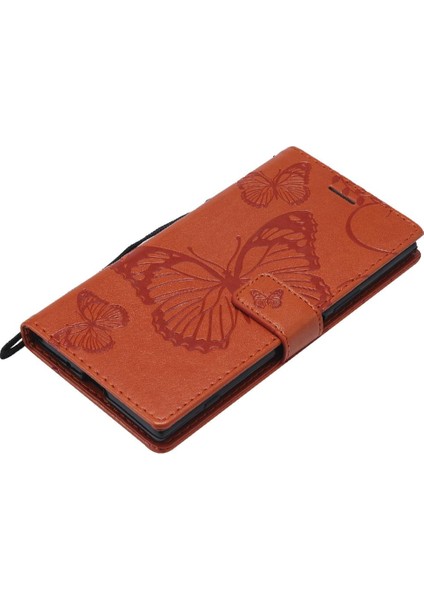 Sony Xperia Xperia Için Kart Yuvası Standı ile Flip Case Kickstand Pu (Yurt Dışından)