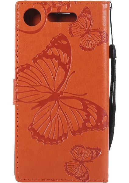 Sony Xperia Xperia Için Kart Yuvası Standı ile Flip Case Kickstand Pu (Yurt Dışından)