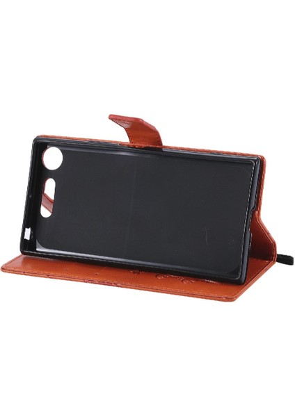 Sony Xperia Xperia Için Kart Yuvası Standı ile Flip Case Kickstand Pu (Yurt Dışından)