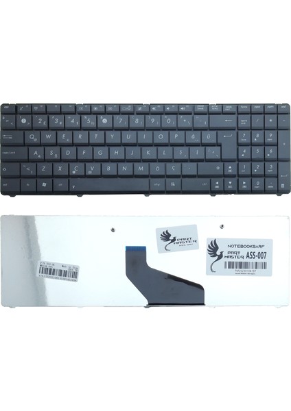 Asus X53BY, K73BY, X73BE, X73TK Notebook Klavye (Siyah)