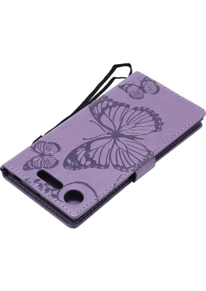 Sony Xperia Xperia Için Kart Yuvası Standı ile Flip Case Kickstand Pu (Yurt Dışından) modelleri