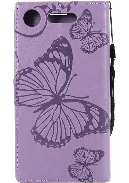 Sony Xperia Xperia Için Kart Yuvası Standı ile Flip Case Kickstand Pu (Yurt Dışından) fırsatları