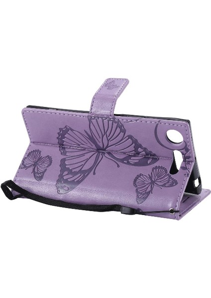 Sony Xperia Xperia Için Kart Yuvası Standı ile Flip Case Kickstand Pu (Yurt Dışından) indirimleri