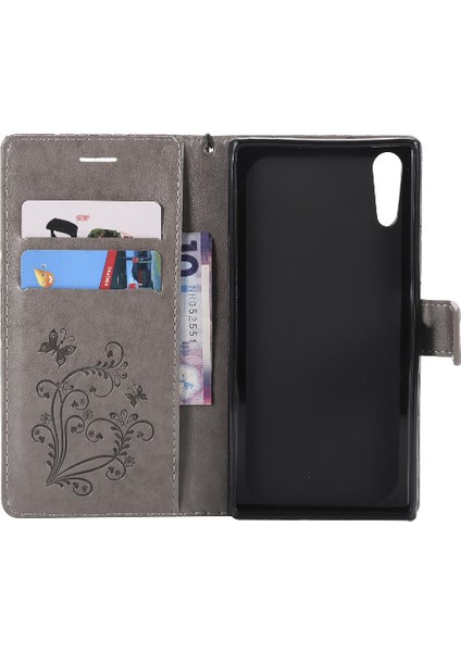 Sony Xperia Xz Için Flip Case Pu Deri Flip Kickstand Manyetik Kapak (Yurt Dışından)