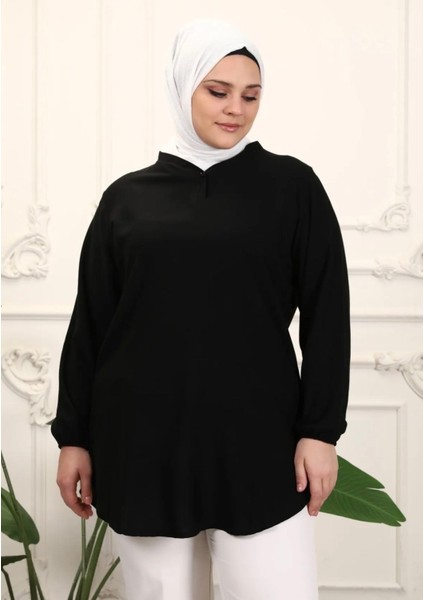 Dokuma Viskon Pamuklu Kumaş Rahat Tunik