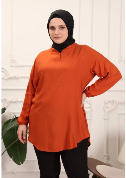 Dokuma Viskon Pamuklu Kumaş Rahat Tunik