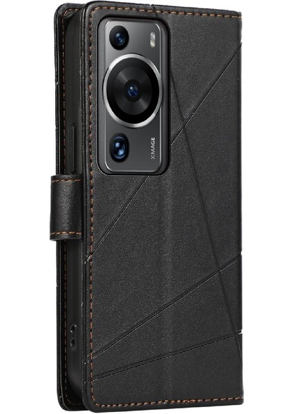 Huawei Için Flip Case P60 Pro Şok Emici Üç Kart Yuvaları Darbeye (Yurt Dışından)