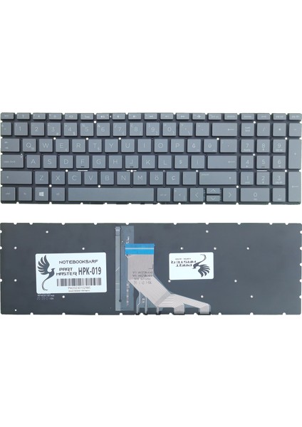 Hp 15-DB1057NT (7ND59EA) Notebook Klavye Işıklı (Füme)