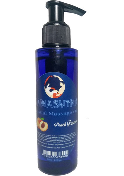 Sensual Peach Pleasure Massage Oil - Kamasutra Aromatik Şeftalili Er0tık Masaj Yağı 125 Ml