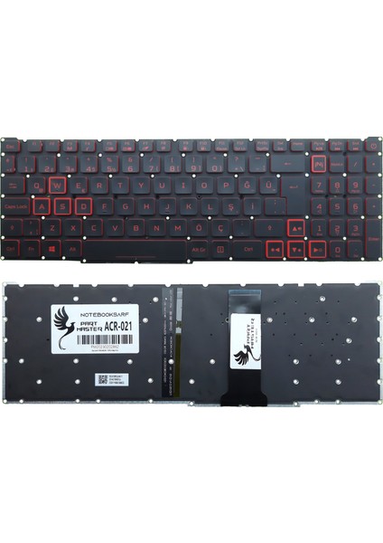 Acer Nitro 5 AN515-54 NH.Q59EY.00N Notebook Klavye Işıklı