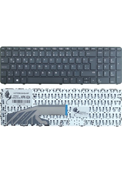 Hp Probook 650 G3 (Z2W53EA), 650 G2 (Y3C04EA) Klavye (Siyah)