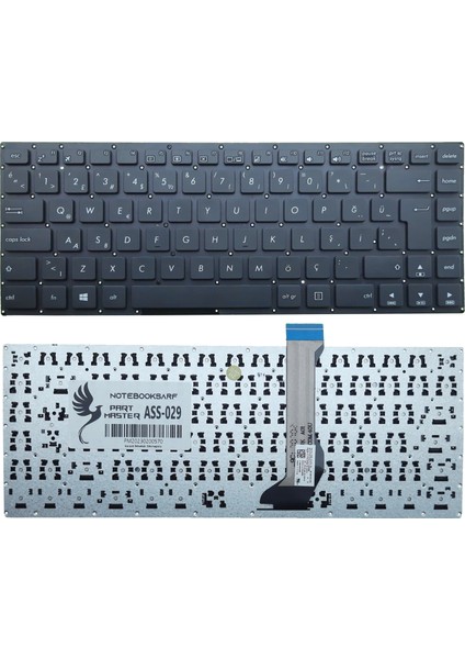 Asus Vivobook F402MA, L402MA Notebook Klavye -Siyah-