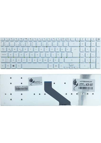 Acer Aspire E1-572-6870, ES1-571-34RY Klavye (Beyaz)
