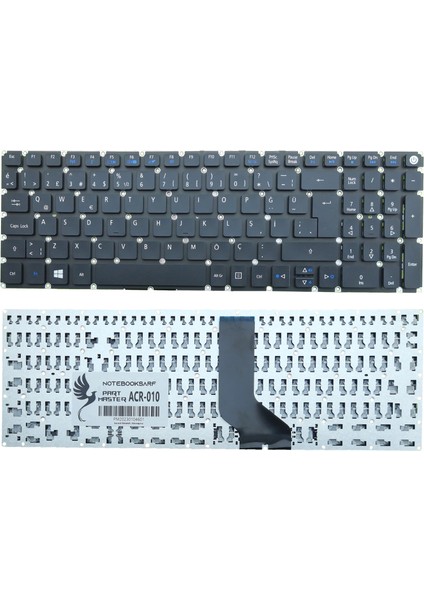 Acer Aspire A315-51-3236, F5-573G-5105 Klavye (Siyah)