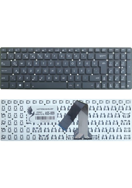 Asus A75VJ, A75VM, K55DE, K55DR Klavye (Siyah)