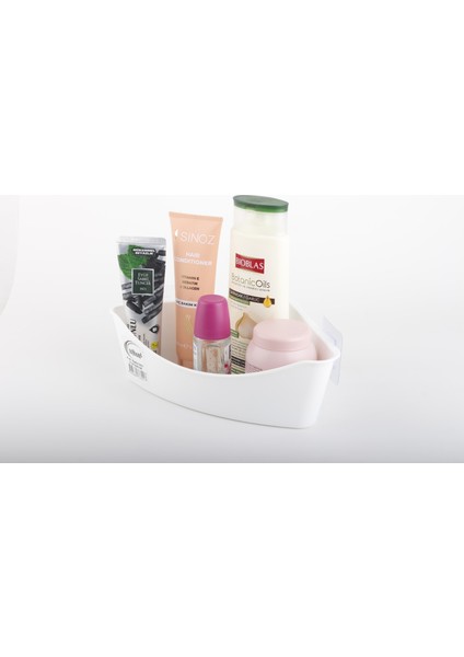Yapışkanlı Üçgen Banyo Rafı