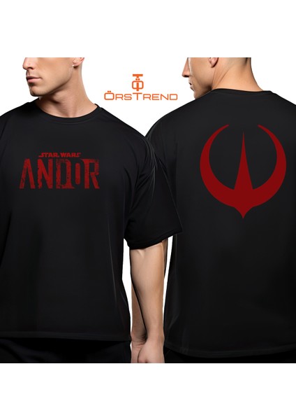 Star Wars Andor Baskılı Oversize Tişört