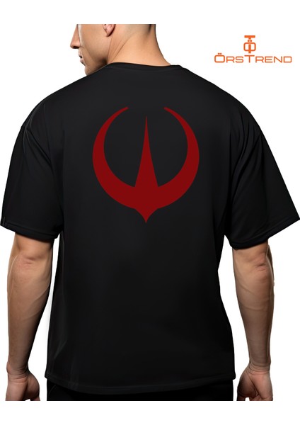 Star Wars Andor Baskılı Oversize Tişört modelleri