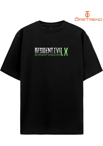 Resident Evil 9 Revenant Shadows Baskılı Oversize Tişört
