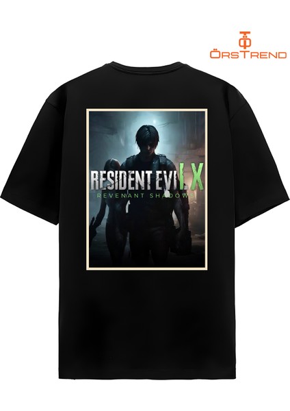 Resident Evil 9 Revenant Shadows Baskılı Oversize Tişört modelleri