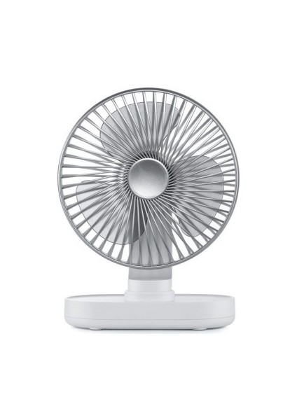 D77 Masaüstü Otomatik Sarılma Hhead Fan Sessiz Taşınabilir Ev Ofis Yurt USB Fan Fildişi (Yurt Dışından)