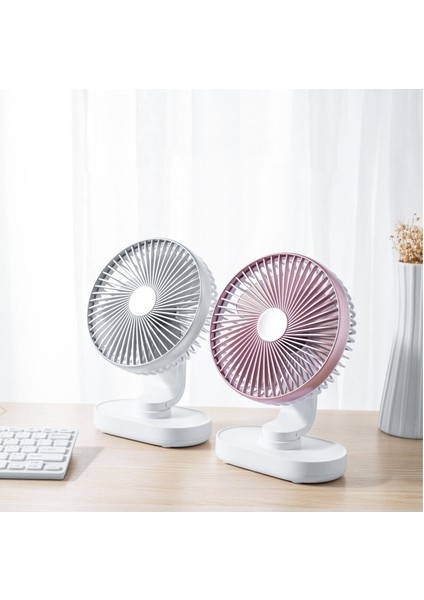 D77 Masaüstü Otomatik Sarılma Hhead Fan Sessiz Taşınabilir Ev Ofis Yurt USB Fan Fildişi (Yurt Dışından) fiyatları
