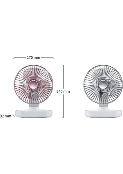 D77 Masaüstü Otomatik Sarılma Hhead Fan Sessiz Taşınabilir Ev Ofis Yurt USB Fan Fildişi (Yurt Dışından) modelleri