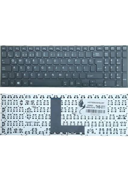 Toshiba Satellite C50-B-14D, C50-B-15U Klavye (Siyah)