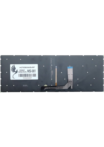 Msı GS65 Stealth 9SF-1443XTR Notebook Klavye Işıklı -Kırmızı-