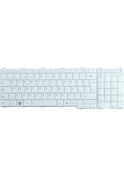 Toshiba Satellite L770-119, C660D-12R, L655-1KQ Klavye (Beyaz)