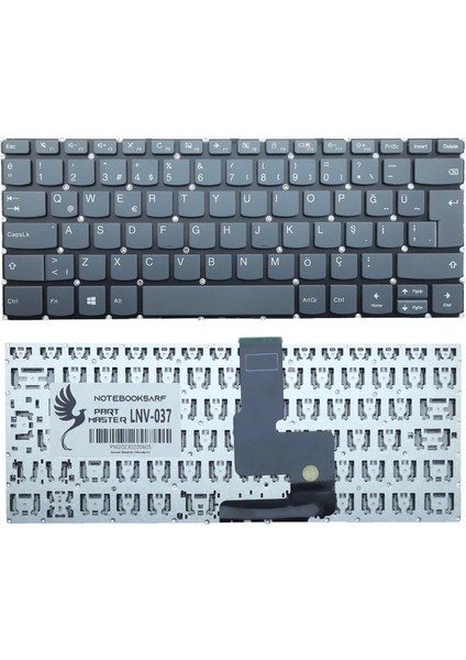Lenovo 5CB0X56588, 5CB0X56738 Notebook Klavye -Füme-