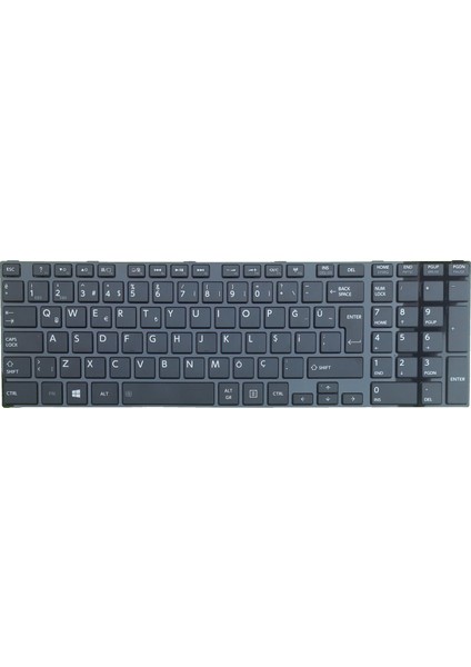 Toshiba Satellite C55-A-176, C55-A-1NU, C55D-A-14X Klavye (Siyah
