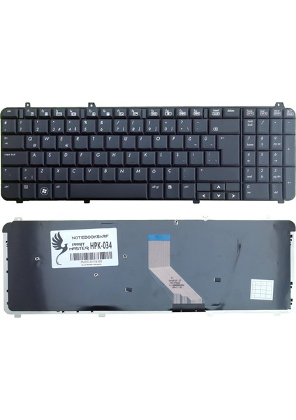 Hp Pavilion DV6-1230ET, DV6-1410ST, DV6-2165ET Klavye (Siyah)