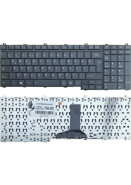 Toshiba Qosmio X300-15D, X300-168, F60-125 Klavye (Siyah)