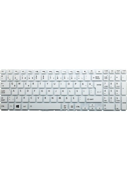 Toshiba Satellite L50-B-27K, L50-C-17P Notebook Klavye Beyaz
