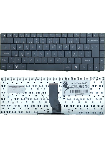 Casper CNW.2450-6L35B, CNW.2350-4K35B Notebook Klavye (Siyah)