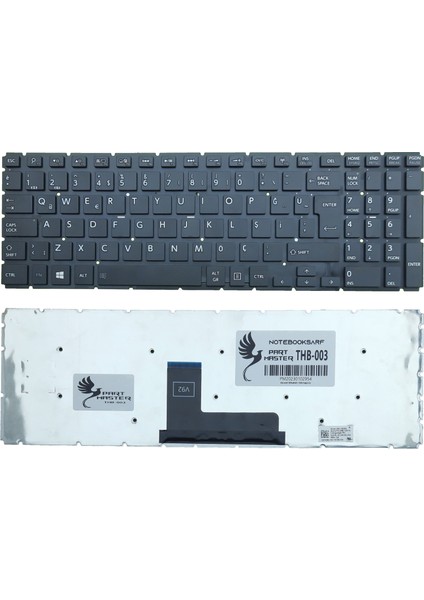 Toshiba Satellite MP-13R76TQJ920, MP-14A76TQ-698 Klavye (Siyah)