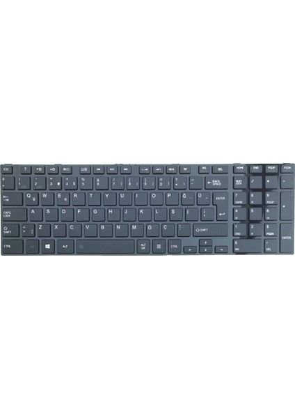 Toshiba Satellite C870-CNK, C850-18Z, C850-1DN Klavye (Siyah)